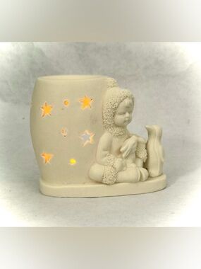 Snow Babies Candle Holder From Delegar 1999 Collectibles